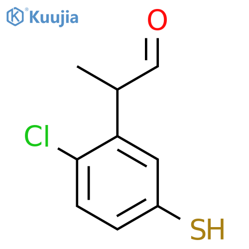 2-Chloro-5-mercaptophenylpropanal structure