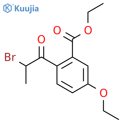 Ethyl 2-(2-bromopropanoyl)-5-ethoxybenzoate structure