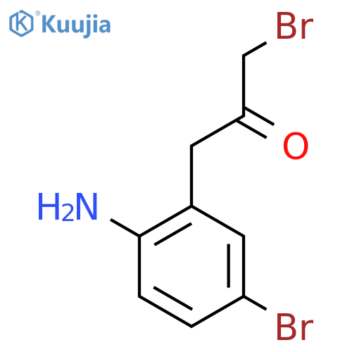 1-(2-Amino-5-bromophenyl)-3-bromopropan-2-one structure