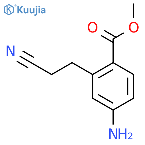 Methyl 4-amino-2-(2-cyanoethyl)benzoate structure