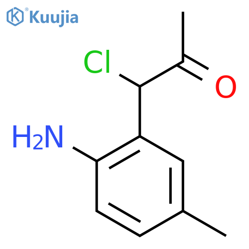 1-(2-Amino-5-methylphenyl)-1-chloropropan-2-one structure