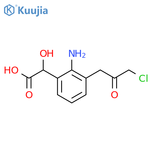 2-Amino-3-(3-chloro-2-oxopropyl)mandelic acid structure