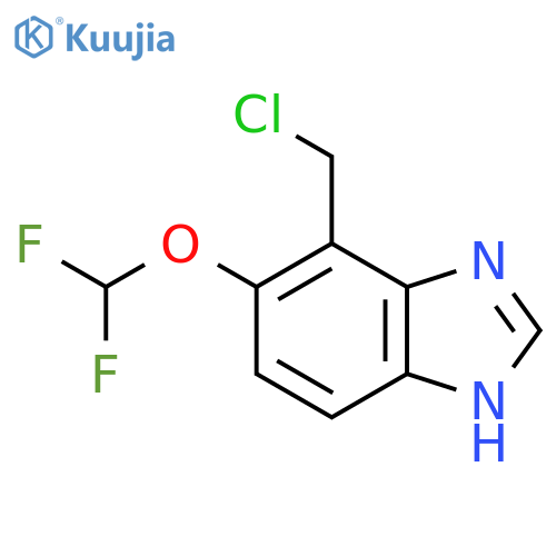 4-Chloromethyl-5-difluoromethoxy-1H-benzimidazole structure