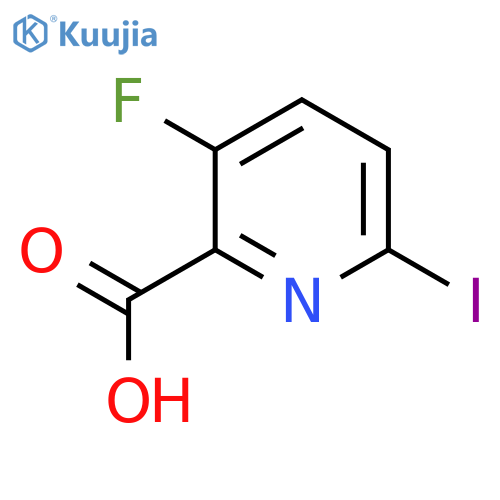 3-Fluoro-6-iodopicolinic acid structure