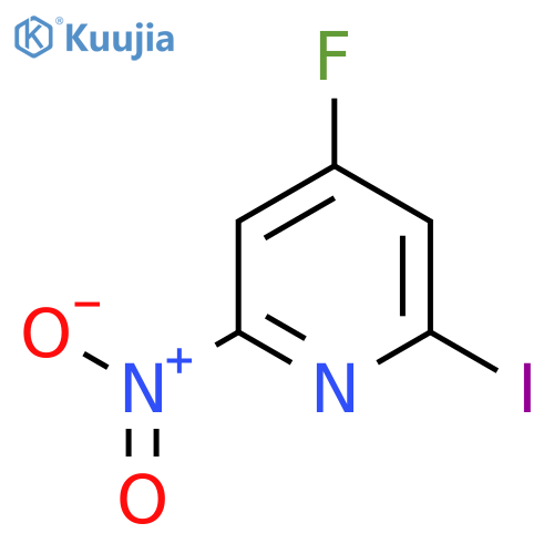 4-Fluoro-2-iodo-6-nitropyridine structure