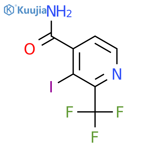 3-Iodo-2-(trifluoromethyl)isonicotinamide structure