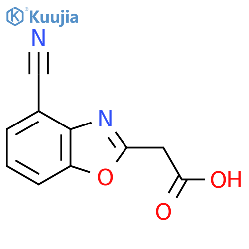 4-Cyanobenzo[d]oxazole-2-acetic acid structure