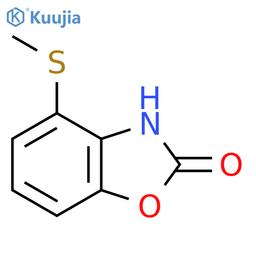 2-Hydroxy-4-(methylthio)benzo[d]oxazole structure