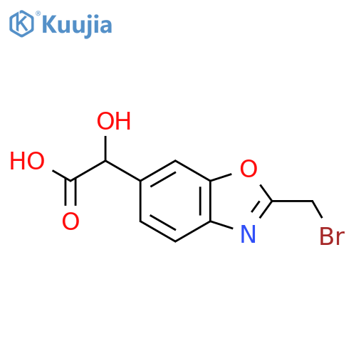2-(Bromomethyl)-6-(carboxy(hydroxy)methyl)benzo[d]oxazole structure