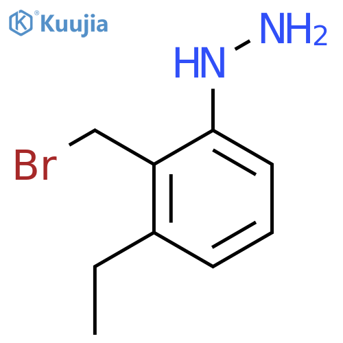2-(Bromomethyl)-3-ethylphenylhydrazine structure