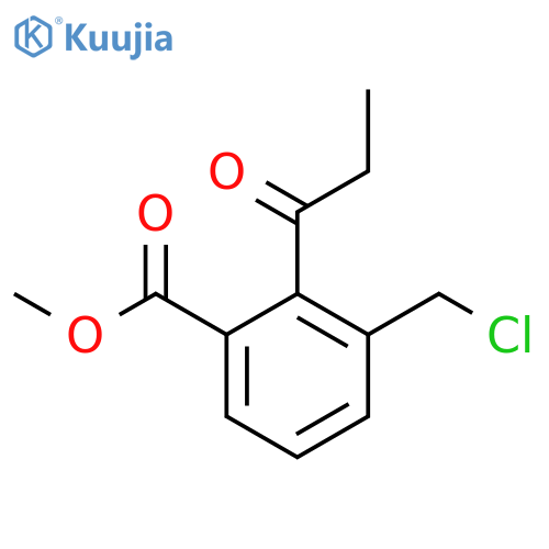 Methyl 3-(chloromethyl)-2-propionylbenzoate structure
