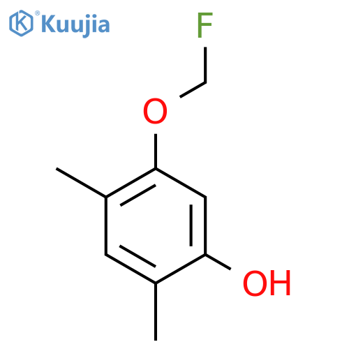 2,4-Dimethyl-5-(fluoromethoxy)phenol structure