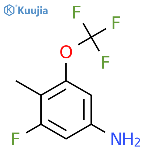 3-Fluoro-4-methyl-5-(trifluoromethoxy)aniline structure