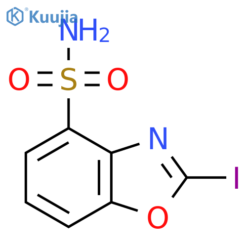 2-Iodobenzo[d]oxazole-4-sulfonamide structure