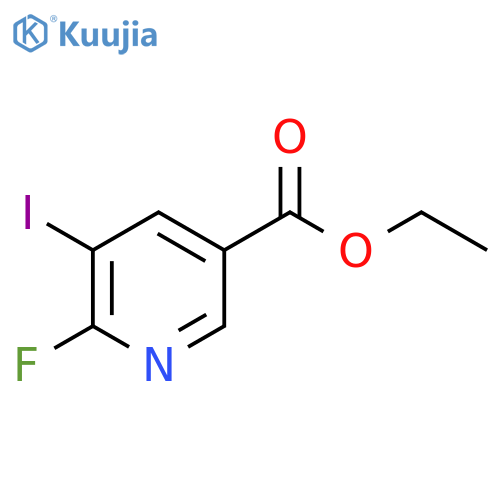 Ethyl 6-fluoro-5-iodonicotinate structure