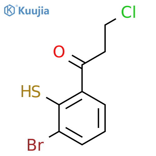 1-(3-Bromo-2-mercaptophenyl)-3-chloropropan-1-one structure