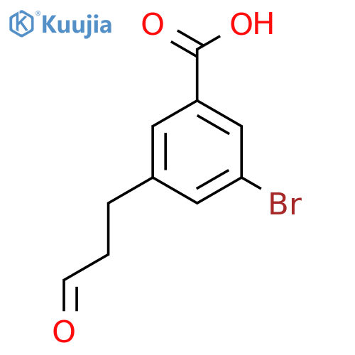 3-Bromo-5-(3-oxopropyl)benzoic acid structure