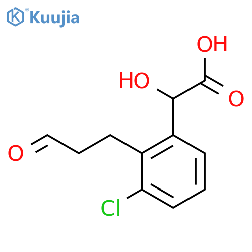 3-Chloro-2-(3-oxopropyl)mandelic acid structure