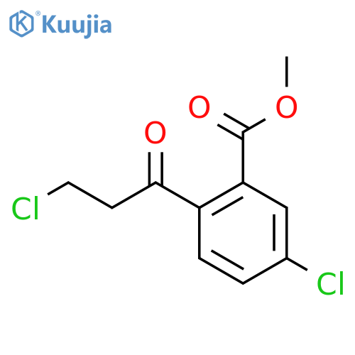 Methyl 5-chloro-2-(3-chloropropanoyl)benzoate structure