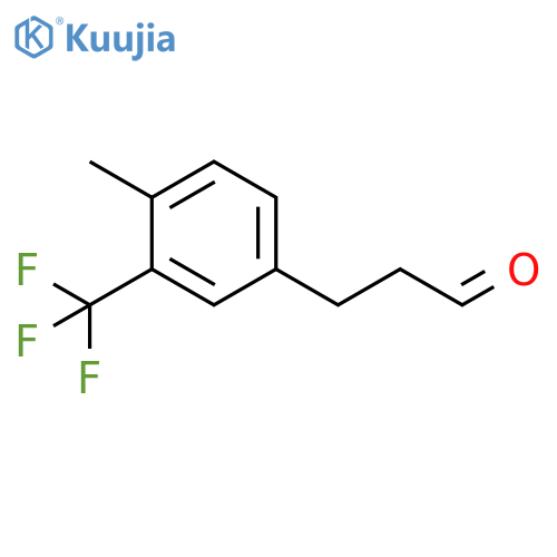 2-Methyl-5-(3-oxopropyl)benzotrifluoride structure