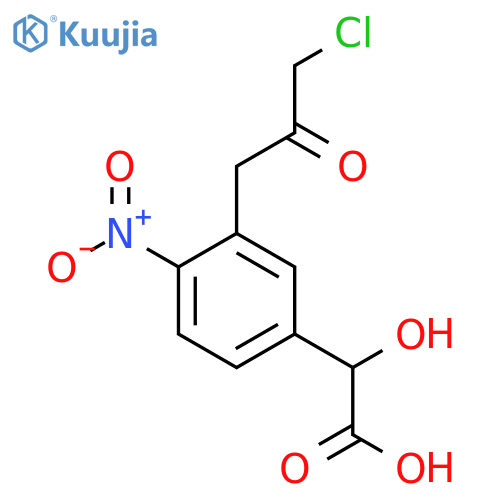 3-(3-Chloro-2-oxopropyl)-4-nitromandelic acid structure