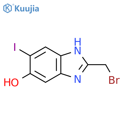 2-Bromomethyl-5-hydroxy-6-iodo-1H-benzimidazole structure