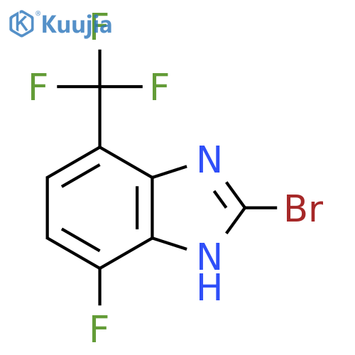 2-Bromo-4-fluoro-7-trifluoromethyl-1H-benzimidazole structure