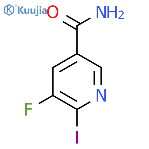 5-Fluoro-6-iodonicotinamide structure