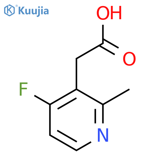 4-Fluoro-2-methylpyridine-3-acetic acid structure