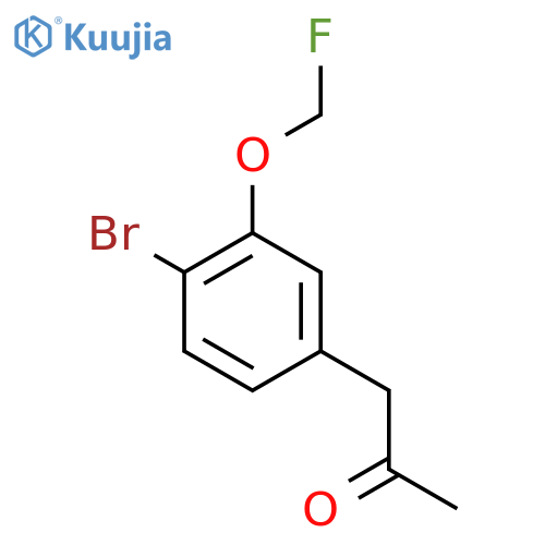 1-(4-Bromo-3-(fluoromethoxy)phenyl)propan-2-one structure