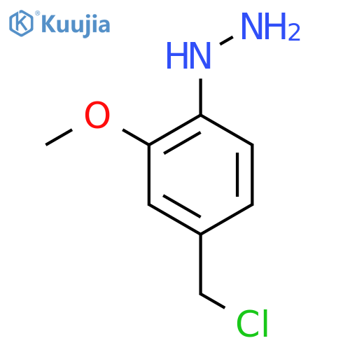 4-(Chloromethyl)-2-methoxyphenylhydrazine structure