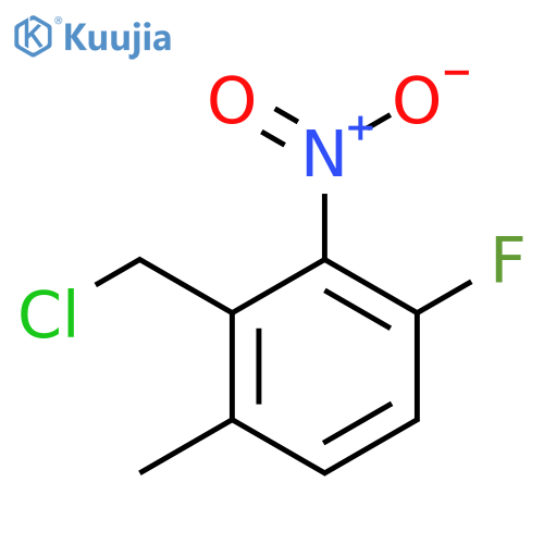 3-Fluoro-6-methyl-2-nitrobenzyl chloride structure