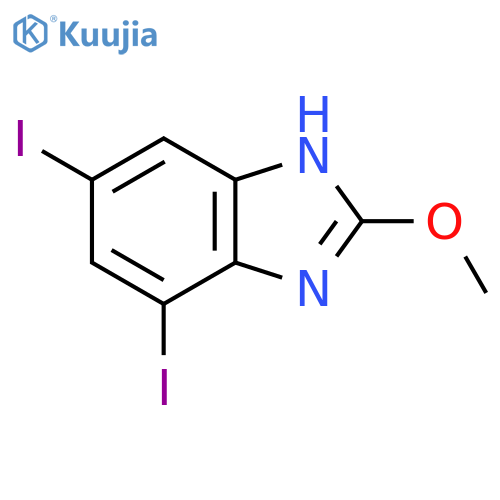 4,6-Diiodo-2-methoxy-1H-benzimidazole structure