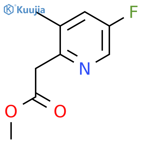 Methyl 5-fluoro-3-methylpyridine-2-acetate structure