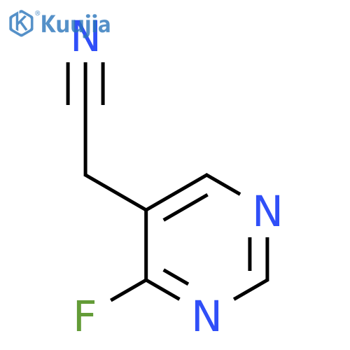 4-Fluoropyrimidine-5-acetonitrile structure