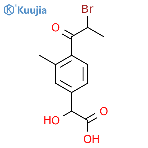4-(2-Bromopropanoyl)-3-methylmandelic acid structure