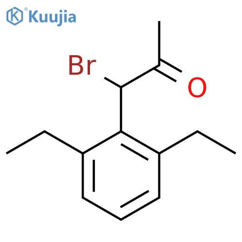 1-Bromo-1-(2,6-diethylphenyl)propan-2-one structure