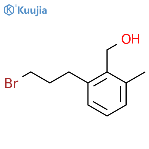 2-(3-Bromopropyl)-6-methylbenzyl alcohol structure