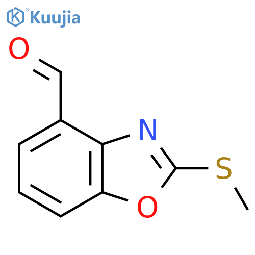 2-(Methylthio)benzo[d]oxazole-4-carboxaldehyde structure