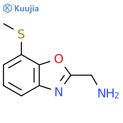 2-(Aminomethyl)-7-(methylthio)benzo[d]oxazole structure