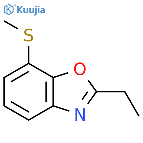 2-Ethyl-7-(methylthio)benzo[d]oxazole structure
