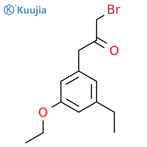 1-Bromo-3-(3-ethoxy-5-ethylphenyl)propan-2-one structure