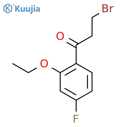 3-Bromo-1-(2-ethoxy-4-fluorophenyl)propan-1-one structure