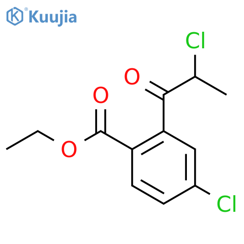 Ethyl 4-chloro-2-(2-chloropropanoyl)benzoate structure