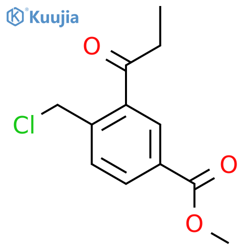 Methyl 4-(chloromethyl)-3-propionylbenzoate structure