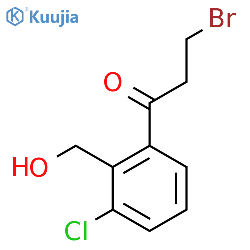 3-Bromo-1-(3-chloro-2-(hydroxymethyl)phenyl)propan-1-one structure