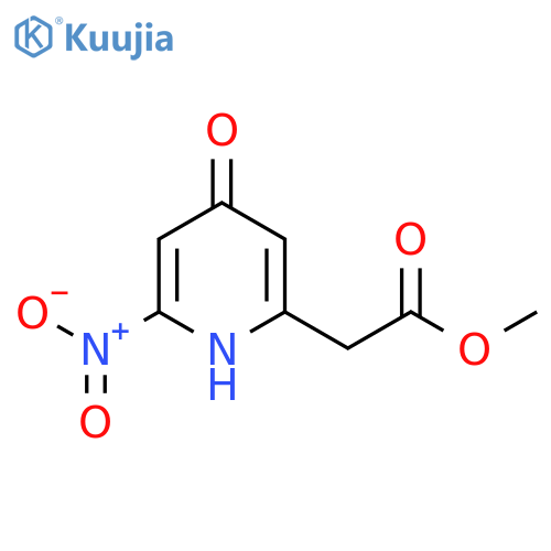 Methyl 4-hydroxy-2-nitropyridine-6-acetate structure