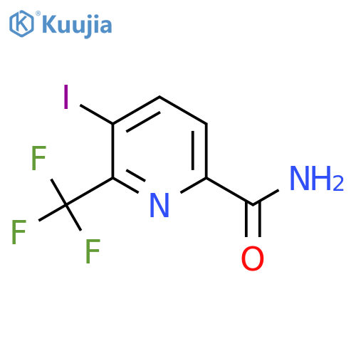 5-Iodo-6-(trifluoromethyl)picolinamide structure