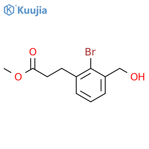 Methyl 3-(2-bromo-3-(hydroxymethyl)phenyl)propanoate structure