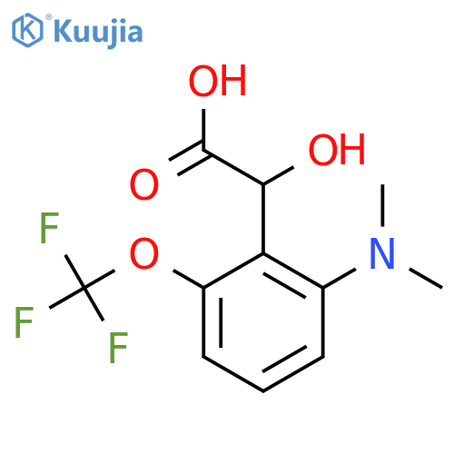 2-Dimethylamino-6-(trifluoromethoxy)mandelic acid structure